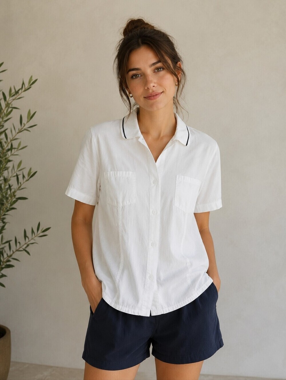 Regatta White Short Sleeve Polo Shirt with Contrast Collar